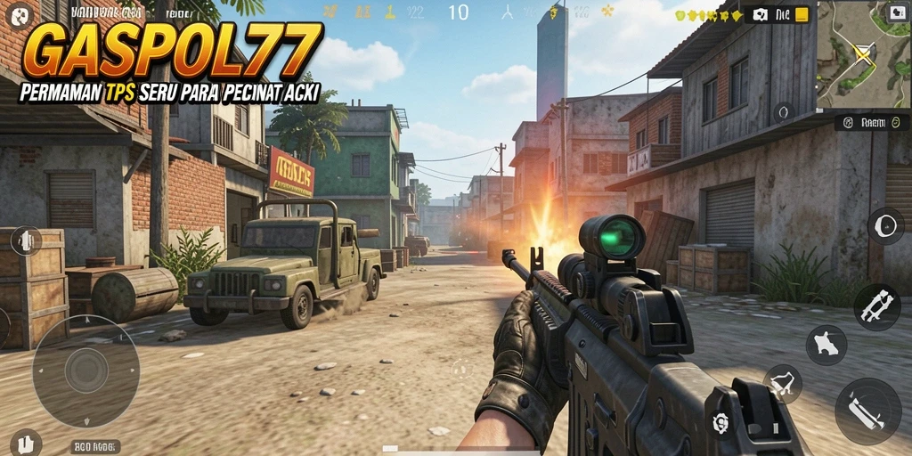 Tampilan gameplay GASPOL77 yang menegangkan dalam misi TPS.
