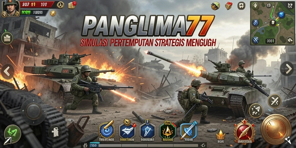Tangkapan layar gameplay menunjukkan aksi pertempuran yang intens dan strategi yang mendalam.
